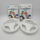 Mario Kart Wii (2008) CIB Complete with Manual Nintendo 2 Steering Wheels