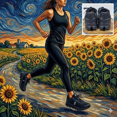 On Cloudstratus Womens 6.5 Black Shadow Running Shoes 39.99211 Swiss Engineering