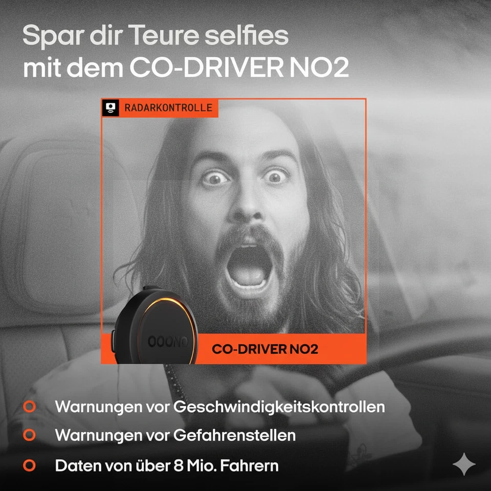 OOONO CO-Driver NO2 [2025 Blitzerwarner] ✅19% MwSt. ✅CarPlay & Android Auto ✅NEU - Bild 3 von 4