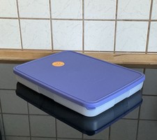 Tupperware G27 Große Eiszeit 1,3 l Gefrierbehälter Eiskristall Flach Pizza TOP