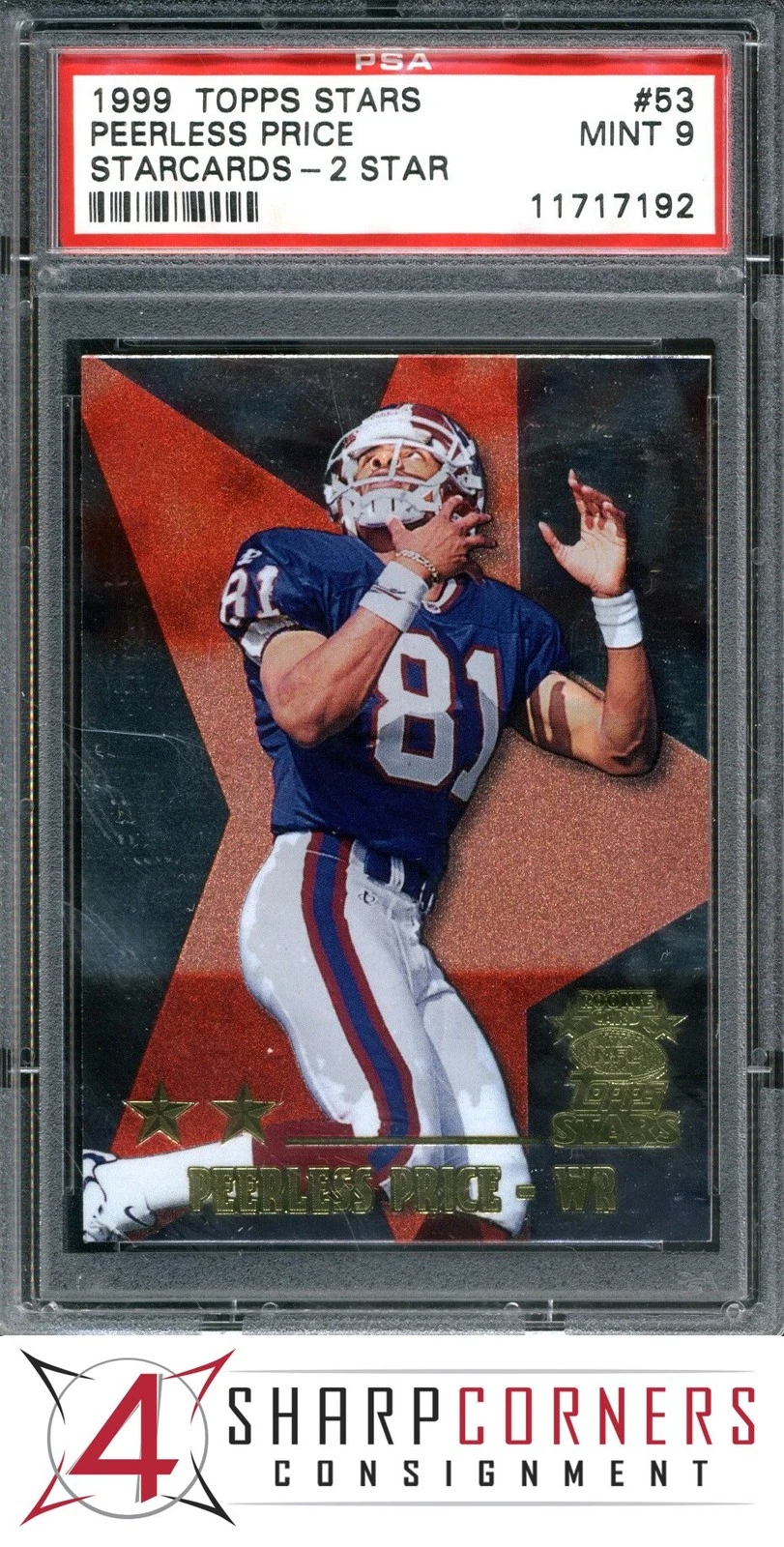 Peerless Price Topps Stars Starcards #53 Starcards-2 Star