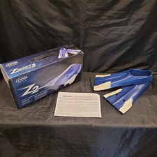 Finis Swim Training Zoomers Fins Z2 Blue  White Fitness Training Size C