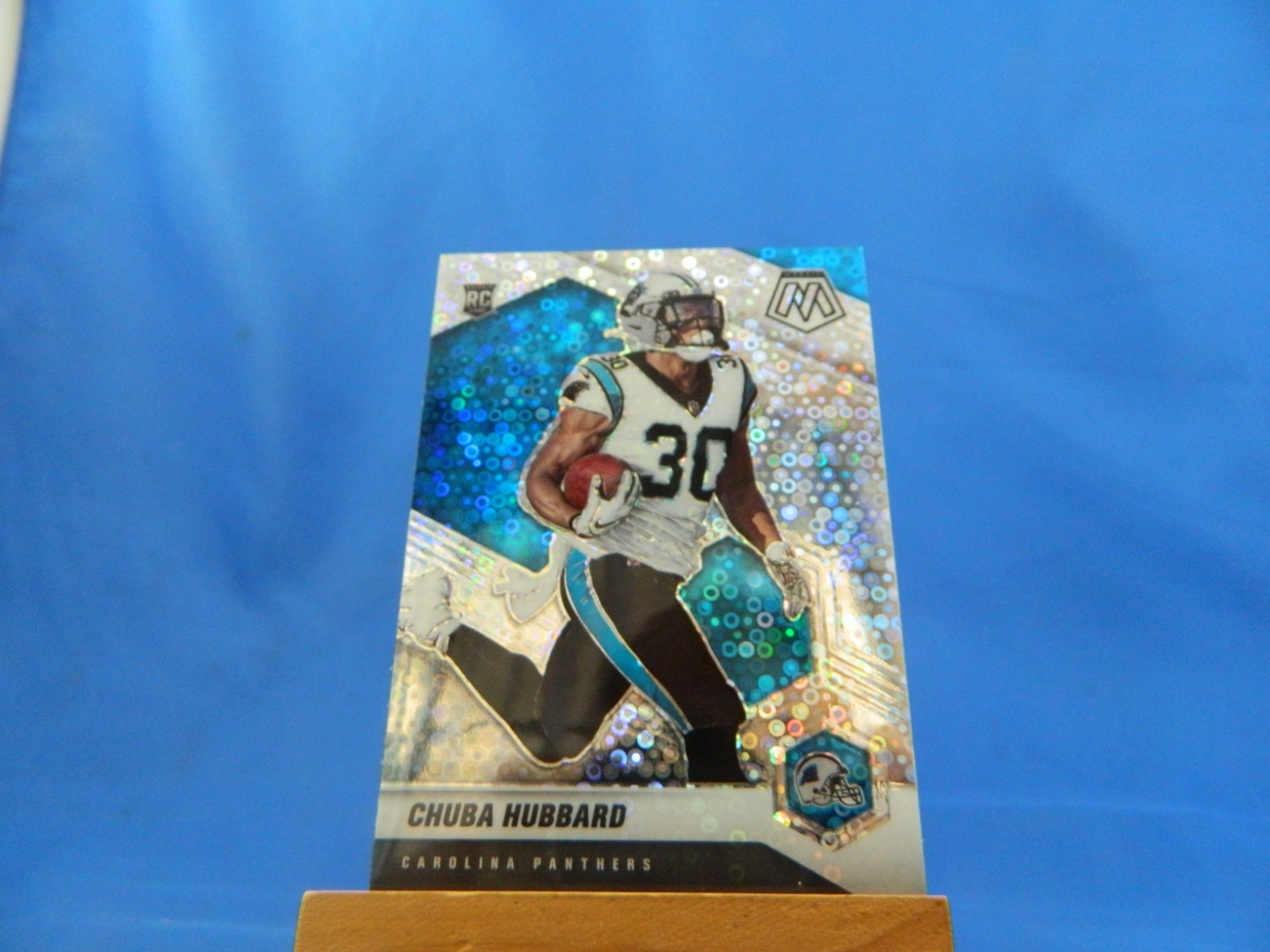 Chuba Hubbard Mosaic 2021 Silver No Huddle Mosaic Prizm RC Rookie #325-V