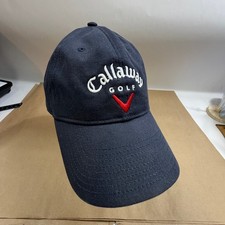 Vintage Callaway Golf Hat 100 Cotton Navy Blue One Size Adjustable