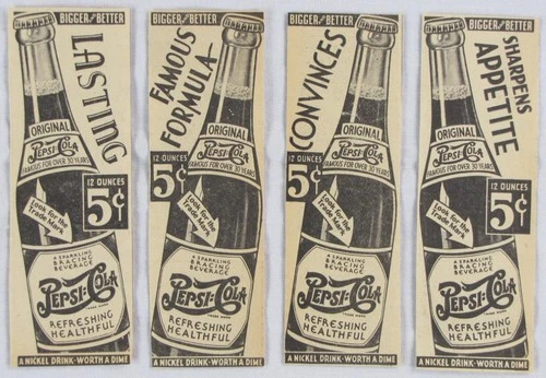 Vintage 1948 PEPSI Cola Coke Soda Newspaper Print Ads