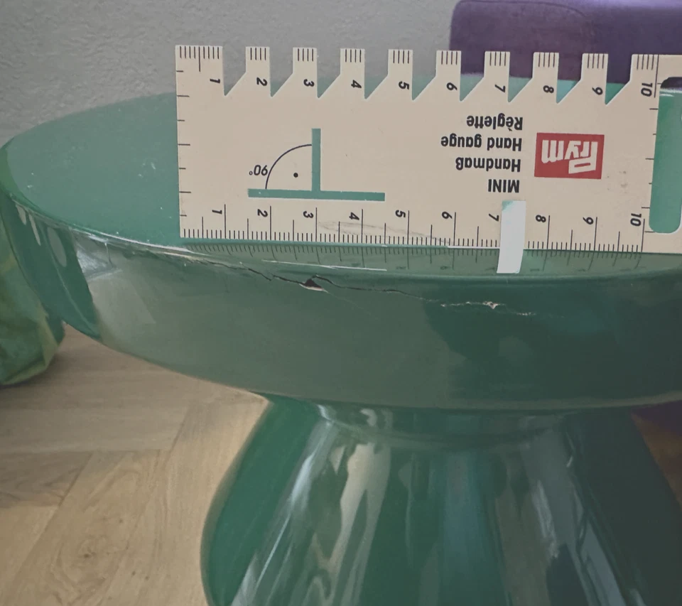 POLS POTTEN  Zig Zag  Hocker  GRÜN  Beistelltisch  Tisch  POLSPOTTEN  - Bild 3 von 4