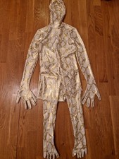 Golden Shiny Snakeskin Luxury Zentai Suit Unisex Cosplay Costume