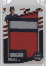 2026 Stars & Stripes Prizm Jumbo Materials Jersey Number /52 AJ Gracia 0j81