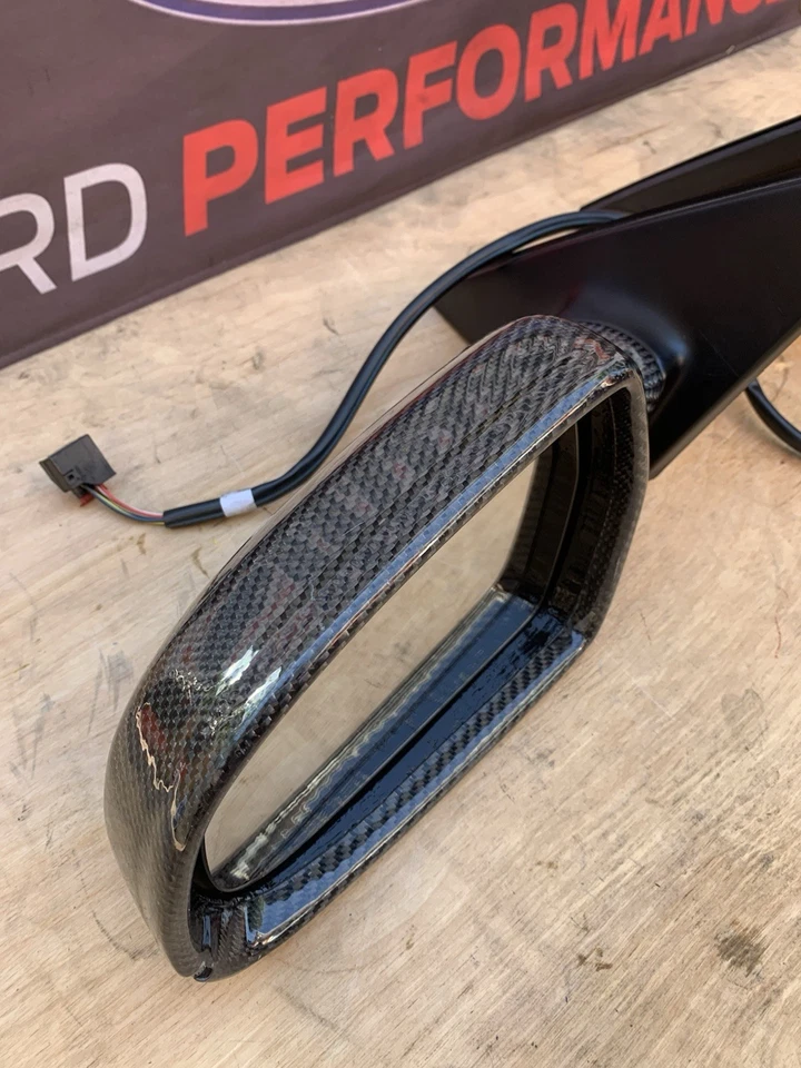 Kit completo de tapa de espejo retrovisor de fibra de carbono Audi A4 Quattro 2010 B8 A4 Foto 2 de 4