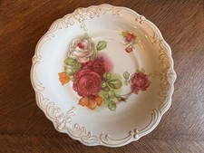 alter Vorlageteller Obstteller Rosenmotiv 30,5 cm Rosen Teller