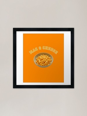 Gerahmtes Wandbild Poster Leinwanddruck Bild Mac and Cheese College Varsity Team