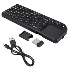 2.4GHz Wireless Touchpad/Rechargeable Ultra Mini Thin USB Backlit Keyboard NC