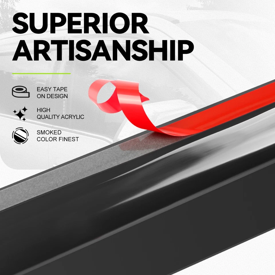 Smoked Acrylic Window Visors Weather Proof for Uplander Montana Terraza 04-08 - Image 2 of 4