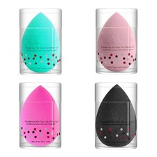 Beauty Makeup Sponge Blender-Flawless Latex Foundation Light Pink Teal 1 Pack