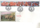 1988 SPANISH ARMADA - PLYMOUTH H/S PPS SILK FDC FROM COLLECTION H44