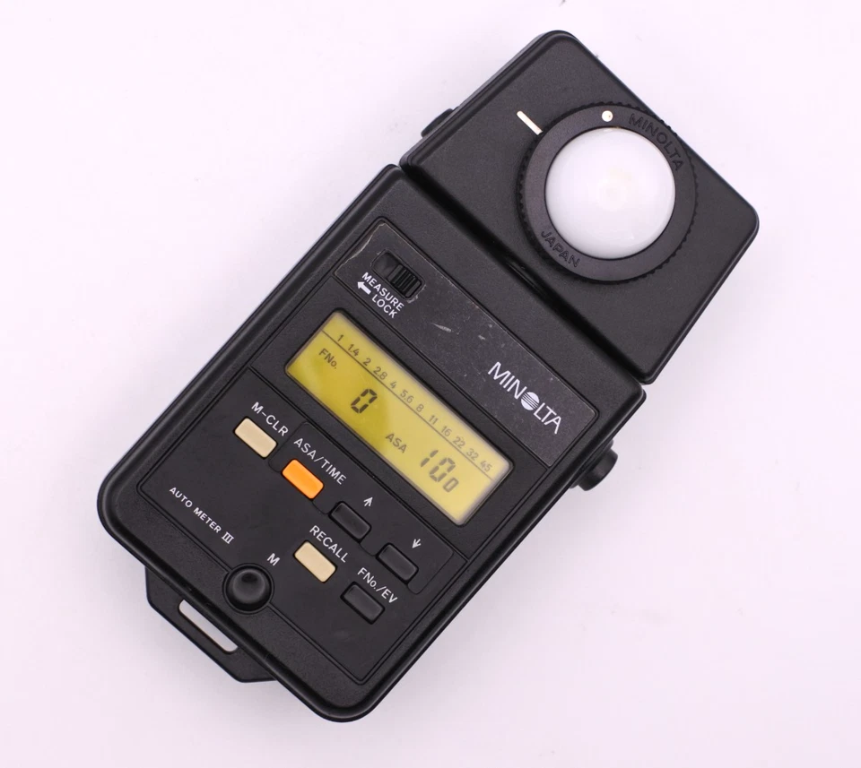 [EXC+] Medidor automático Minolta III medidor de luz incidente con estuche probado Japón #407 Foto 3 de 4