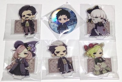 Capcom Cafe x Ace Attorney Acrylic Stand Set (5) + 1 Pin  Natsume Soseki, Gina,