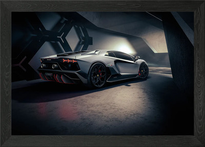 Lamborghini Aventador U Framed Wall Art Poster Canvas Print Picture