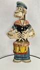 RARE VINTAGE ORIGINAL 1932 J CHEIN & CO. TIN LITHO POPEYE DRUMMER TOY !!!!!!!!!!