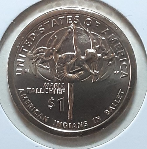 2023 Native American Sacagawea P&D Dollars - BU - Maria Tallchief - Picture 1 of 2