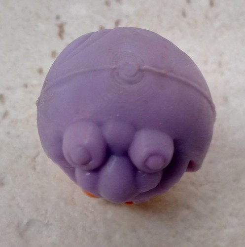 Vintage Krazy Ball Madball 1980s Rare Rubber Bouncy Ball with Face Small Solid - Picture 4 of 11