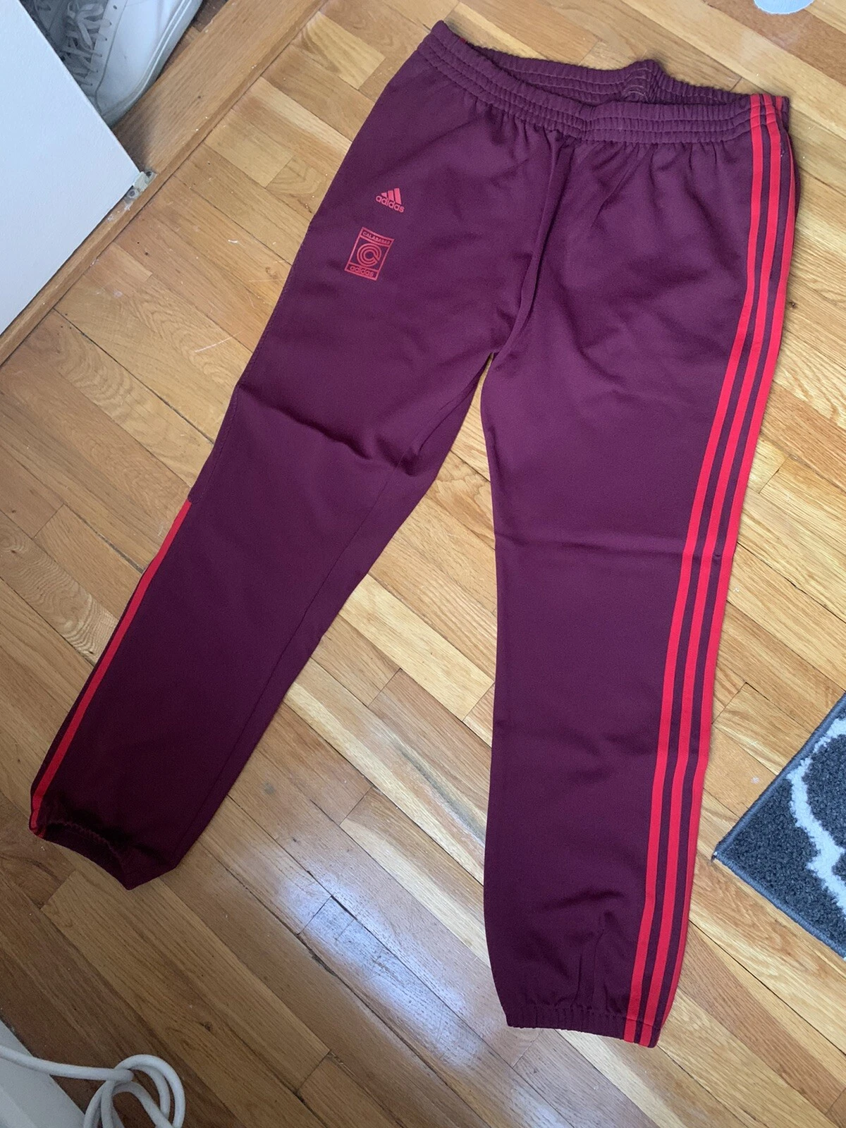 Pantaloni Yeezy Vultures Kanye West Calabasas Marrone Rosso Jogger Adidas