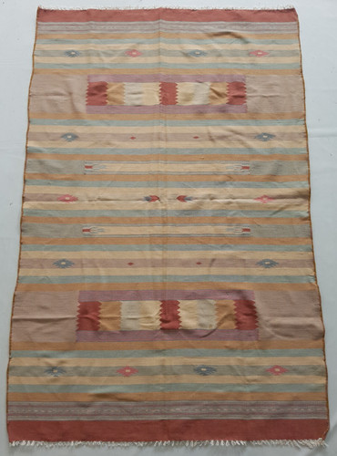 Vintage Handmade Traditional Turkish Kilim Floor Rug Carpet 186x124 cm