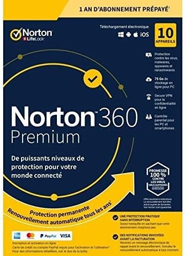 Norton 360 Premium la sécurité numérique de toute la maison sur 1 an
