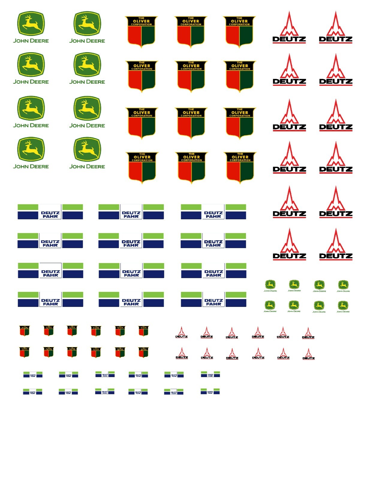 S Scale ( 1/64th ) Agricultural / Trailer Decals. | eBay