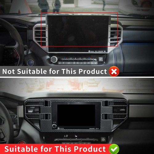 For 22-25 Toyota Tundra Sequoia Navigation Panel Decoration Sticker Accessories - Picture 3 of 7