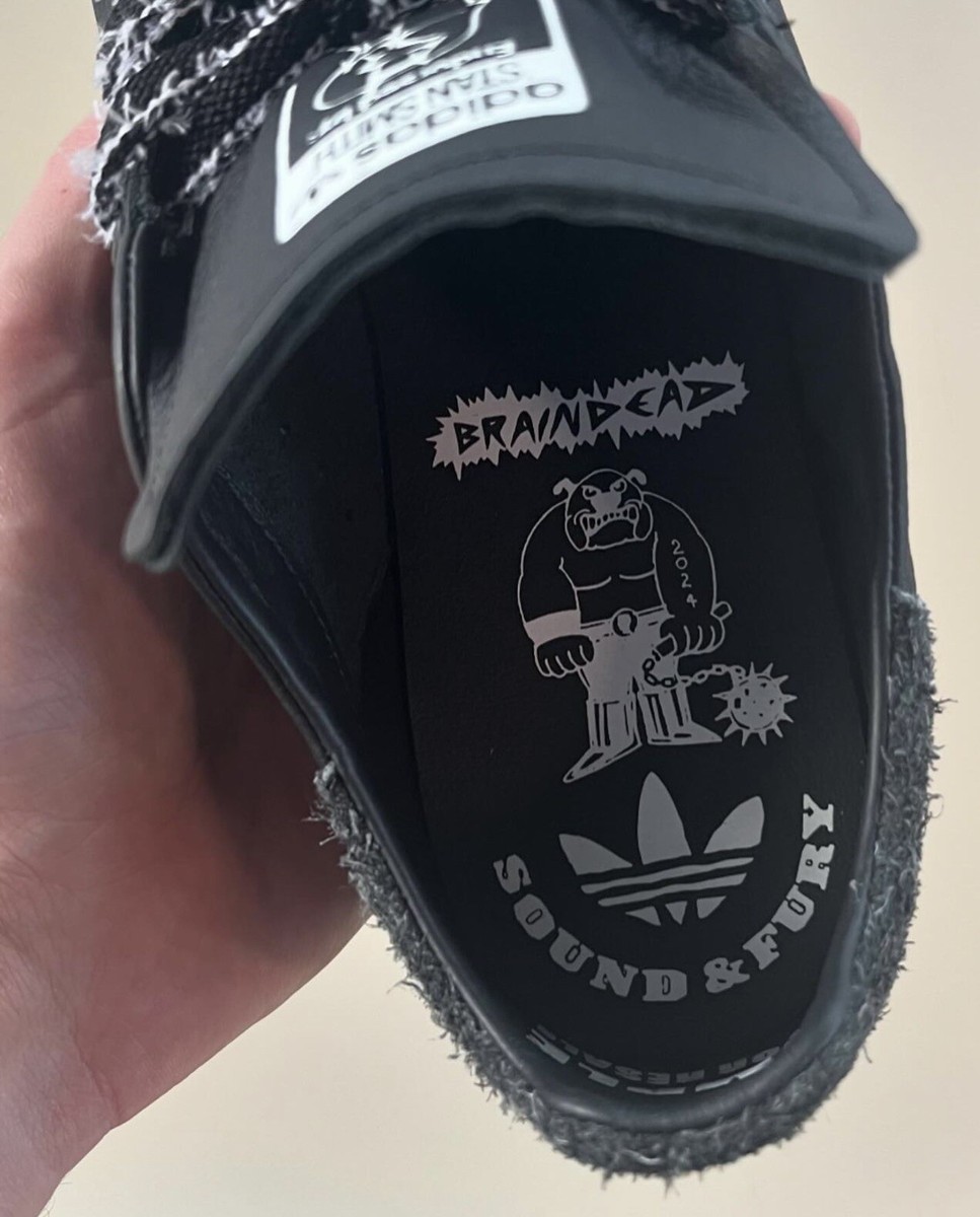 Brain Dead x Sound and Fury x Adidas Stan Smith - Black size 6 M