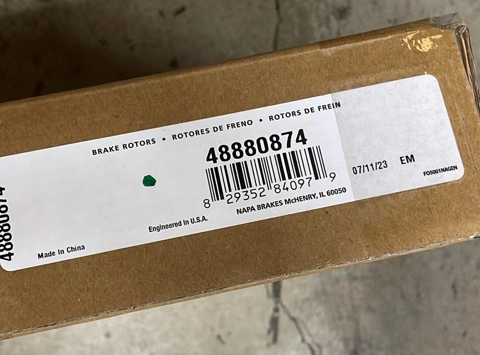 Rotor de freno premium NAPA 48880874 se adapta a: Audi A3, Volkswagen Eos/Beetle/GTI/Golf Foto 3 de 3