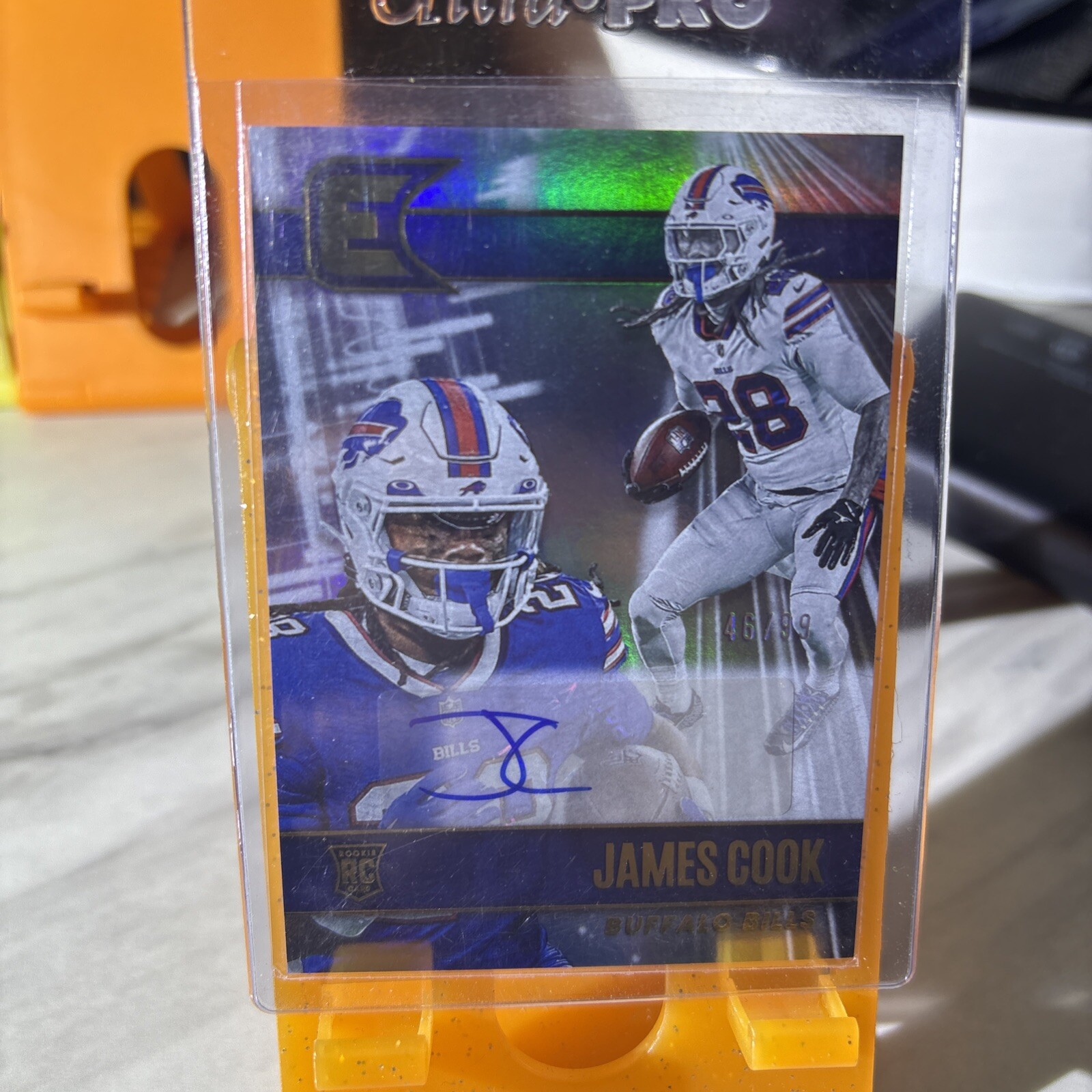 2022 Chronicles Essentials Auto /99 James Cook #ESS-JAC Rookie Auto RC Bills