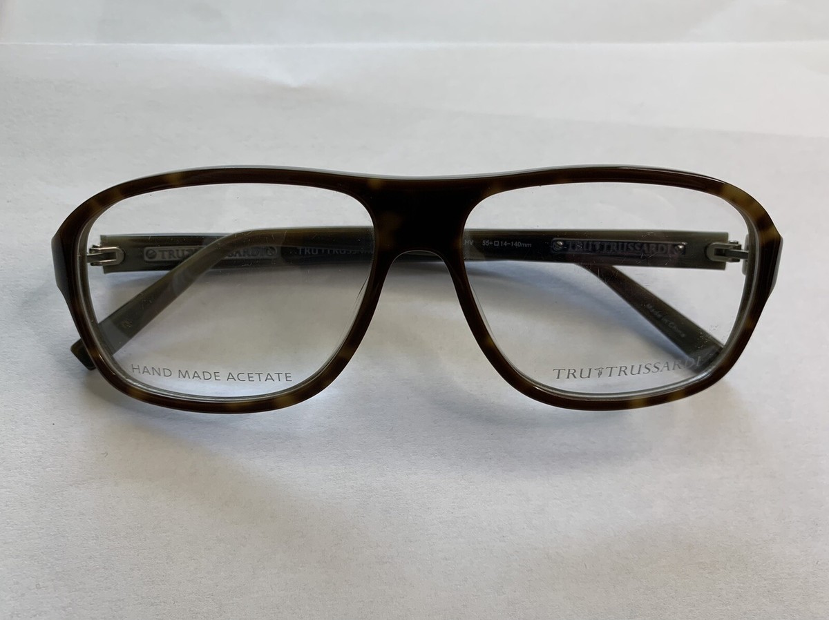 TRU TRUSSARDI Lt Brown Tortoise Aviator Trussardi Brown Sunglasses for Men for sale | eBay main image 2