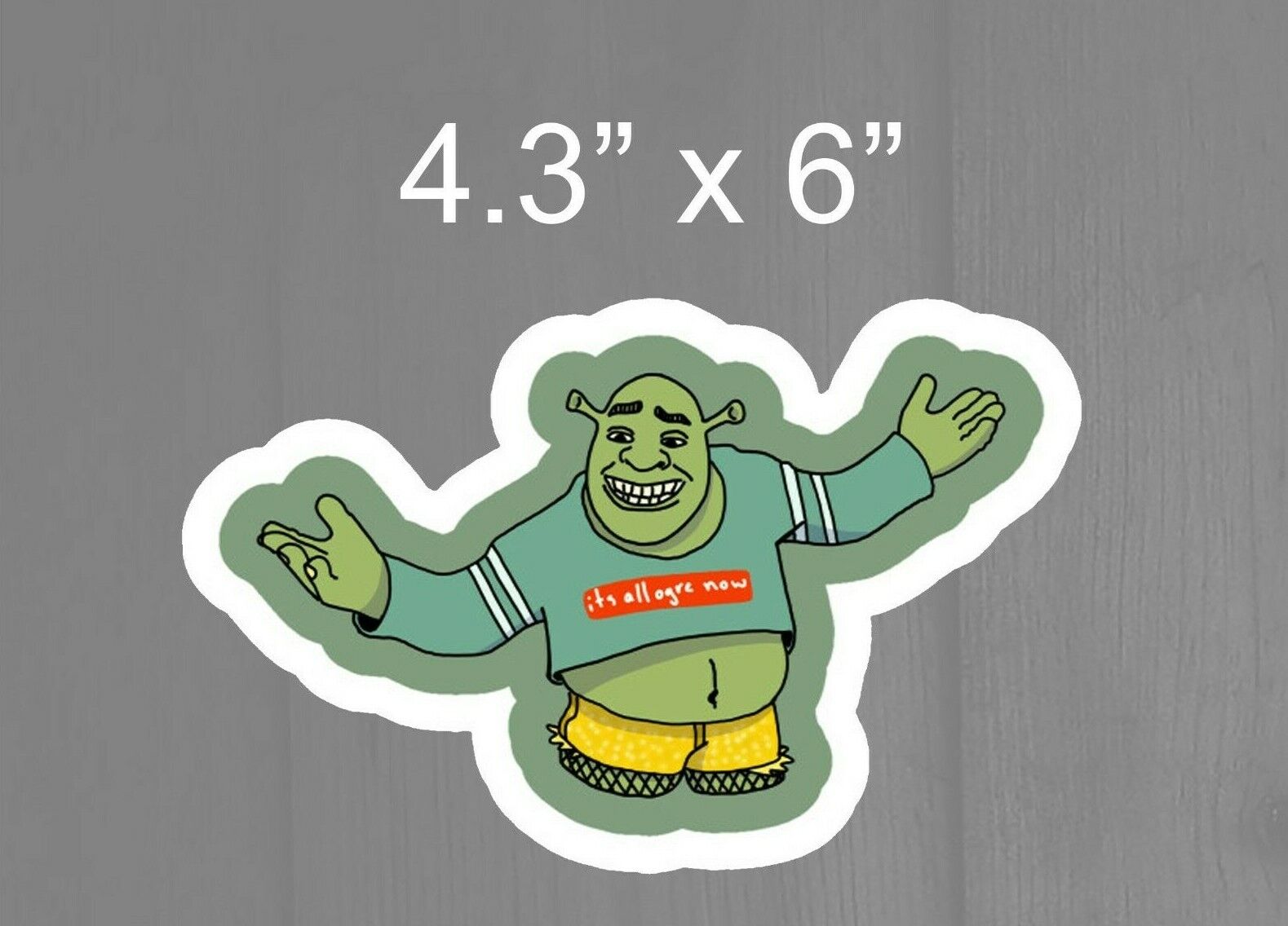 Shrek Logo Decal Vinyl Decal Sticker for Laptops Car 