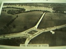 cigarette card britian from the air - the watford by pass 1939