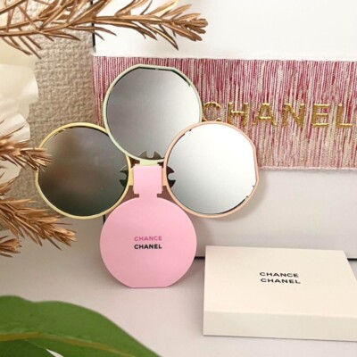 CHANEL CHANCE Mirror Set 3pcs Perfume Shape 2024 Limited Gift Used