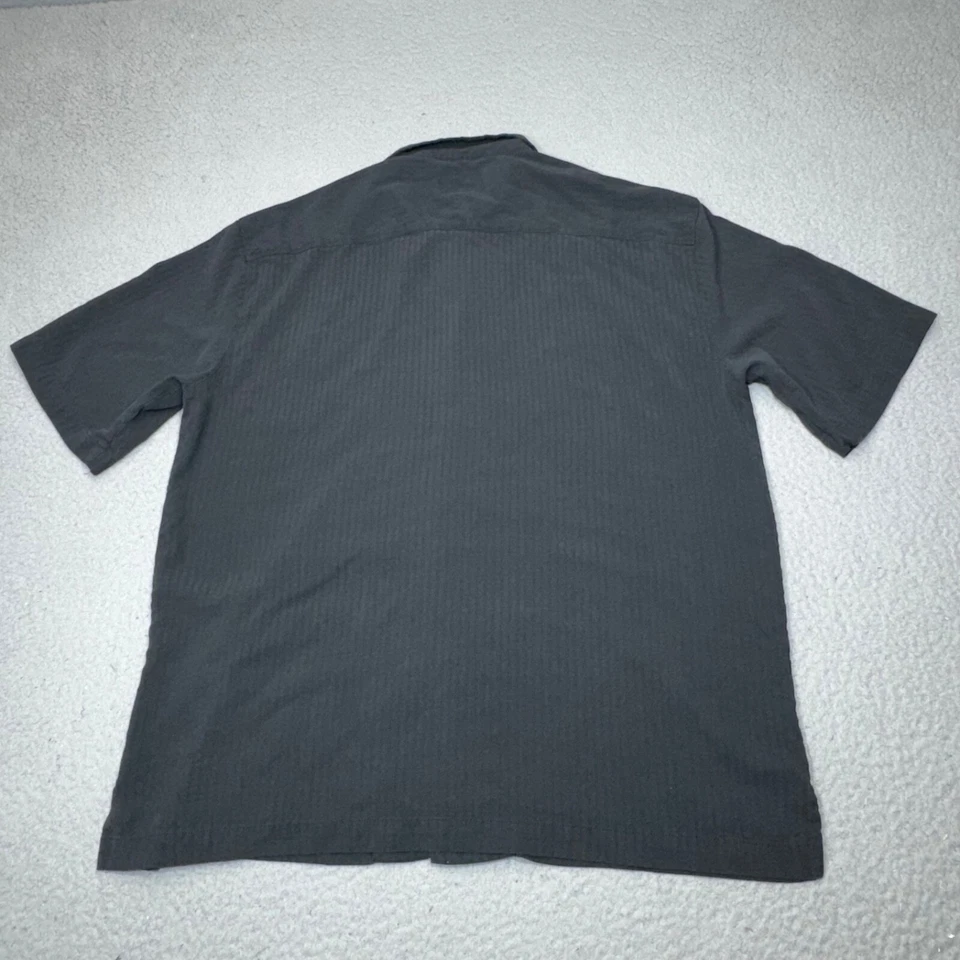 Barrett Jackson Shirt Men Extra Large Black Silk Loop Collar Racing Auction Auto - Image 3 of 4