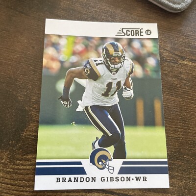 2012 Score #142 Brandon Gibson St. Louis Rams E353*