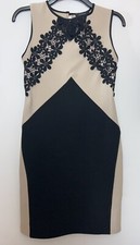 Atmosphere Beige Mix Bodycon Dress Size 14
