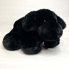 Vintage 2002 Commonwealth Black Puppy Dog Plush Labrador Stuffed Animal