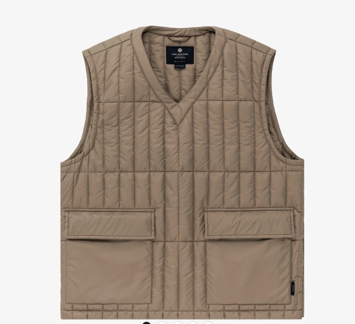 Aime Leon Dore x Woolrich Filled Vest Winter Twig Size XXL New In