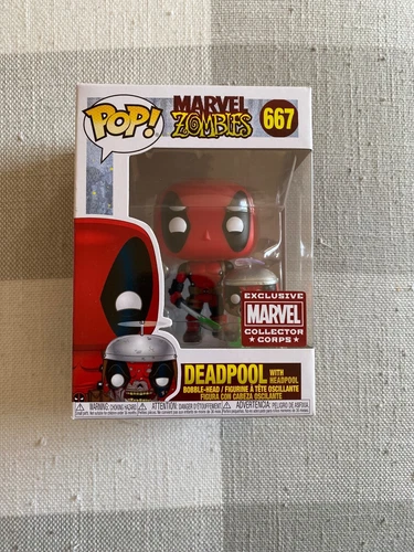 Funko Pop - Marvel Zombies - Deadpool with Headpool #667 - Collectors Corp Exclu