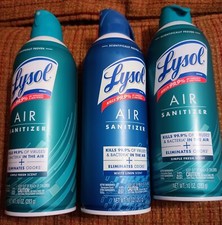 A Lot of 3 Lysol Air Sanitizer 10oz