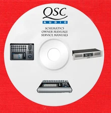 Qsc Audio Repair Service owner manuals on 1 dvd in pdf format 