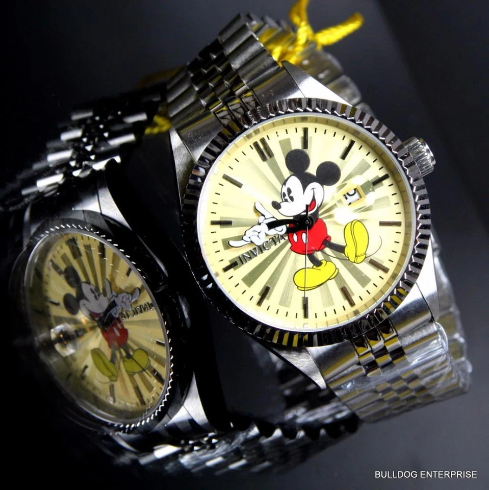 Invicta Disney Mickey Mouse Stainless Steel Champagne Limited Edition Watch New - Image 4 of 4