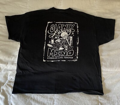 ALF Assholes*s Live Forever T-Shirt Black - Slowly Losing My Mind Men's XXL