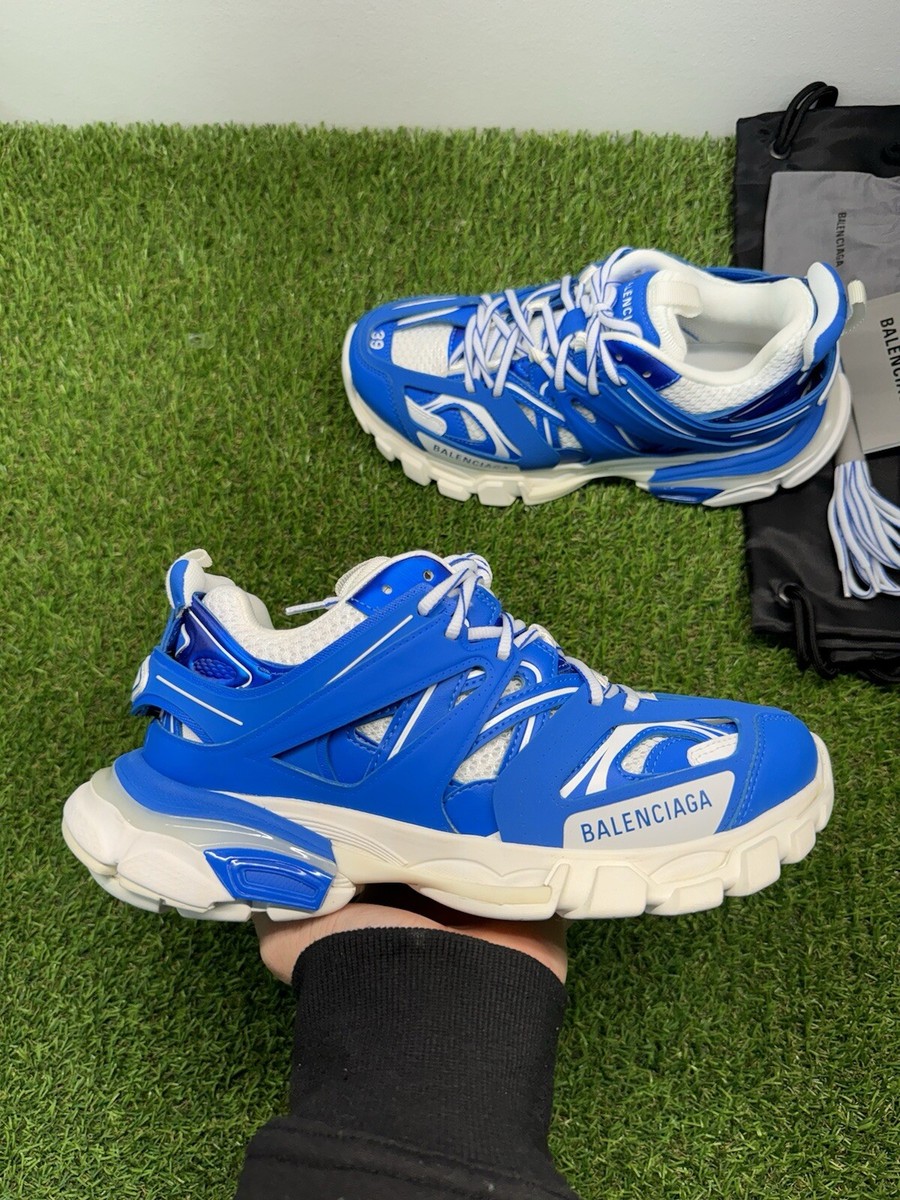 Size 39 (6 US) - Balenciaga Track LED Sneaker ' White, Blue