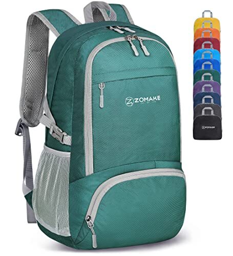 Lightweight Packable Backpack 30L - Foldable Hiking Medium Dark Green Lightweight Packable Backpack 30L - Foldable Hiking Medium Dark Green
