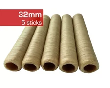 Collagen Casings Dry 32mm / 50ft Lenght for stuffing 99 Lb 450 sausages 5 sticks